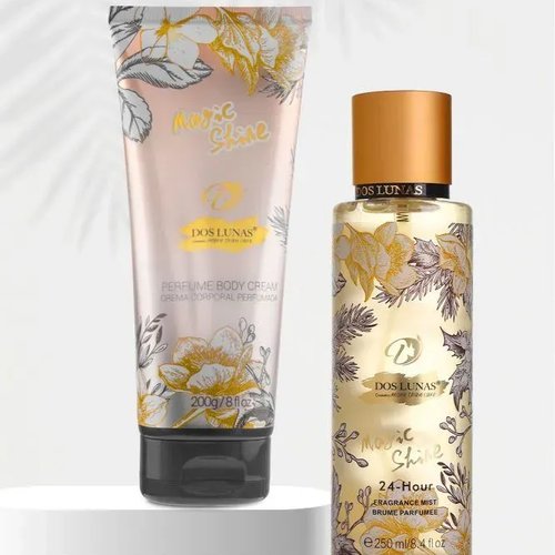 كريم معطر للجسم وعطر جسم لامع سحري